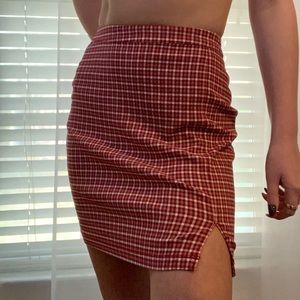 Checkered skirt